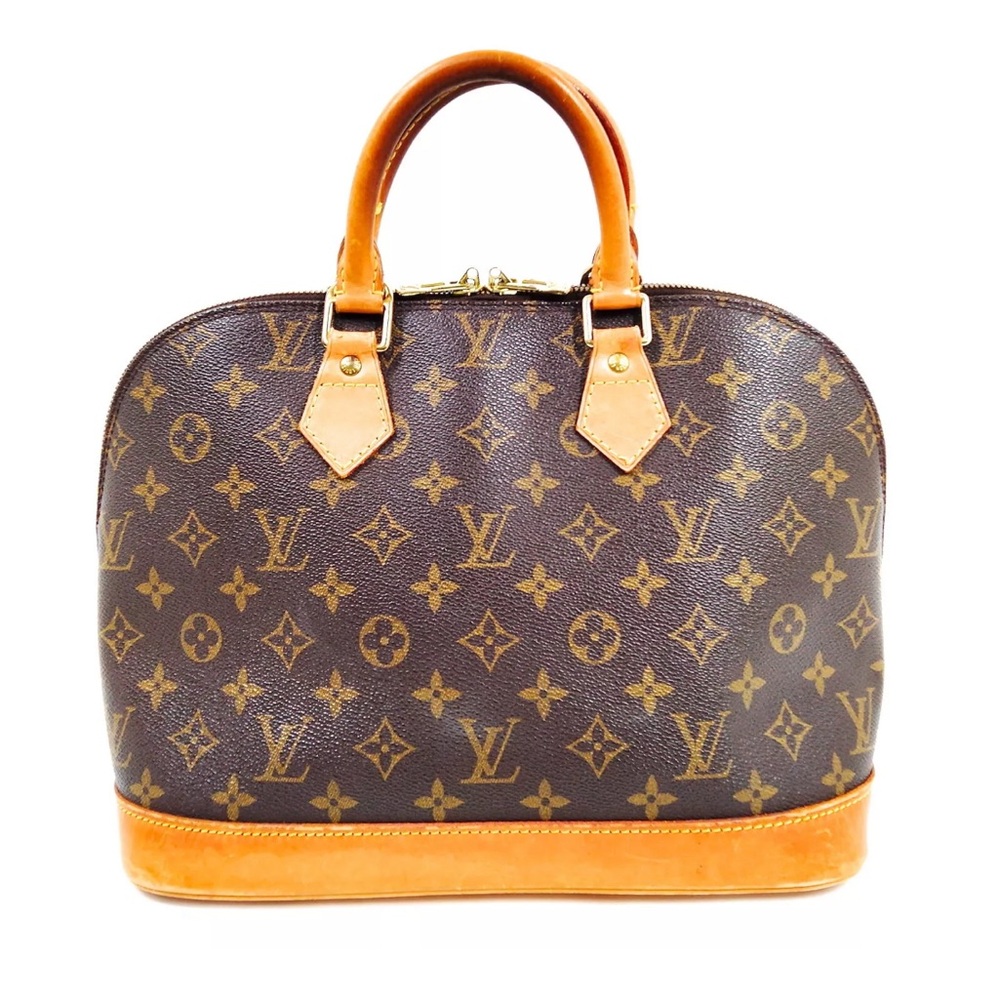 🏆💎💯 Louis Vuitton Alma Monogram Brown Hand Bag
